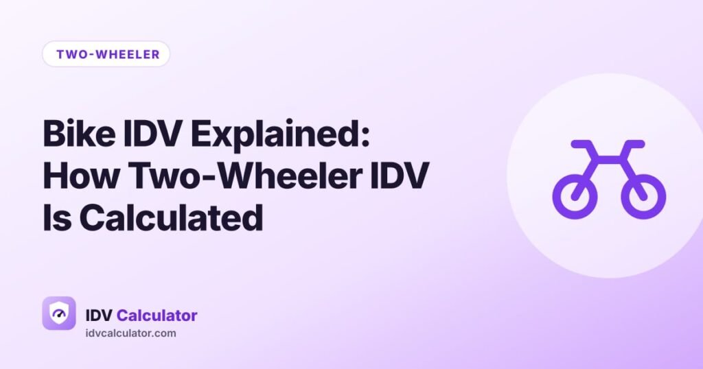 Bike IDV Explained: How Two-Wheeler IDV Is Calculated