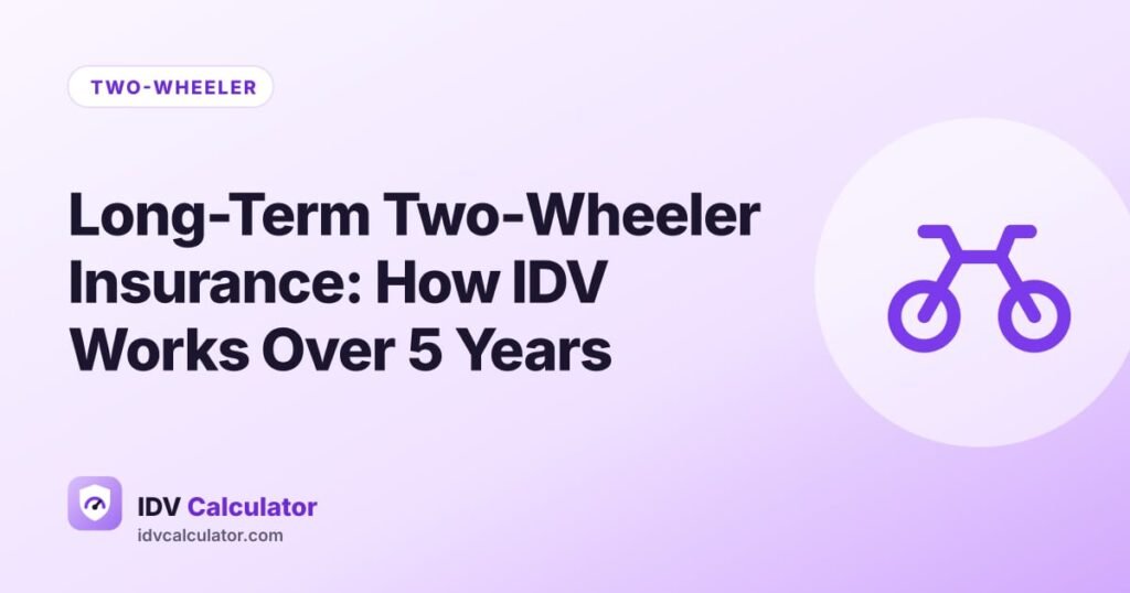 Long-Term Two-Wheeler Insurance: How IDV Works Over 5 Years